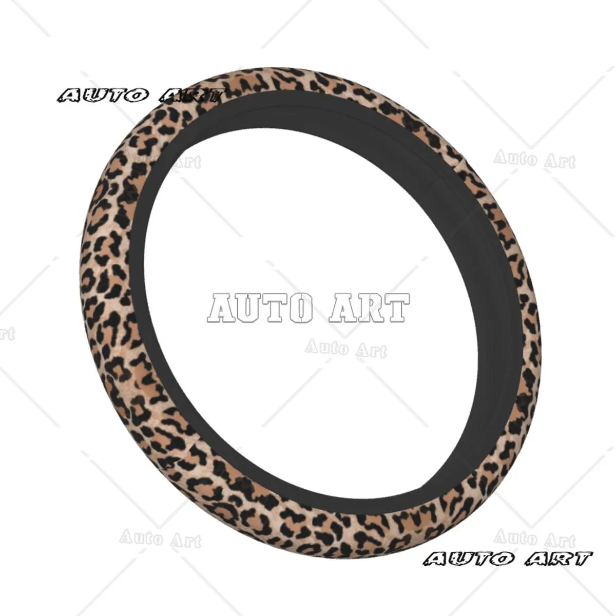 Pokrowiec na kierownicę samochodową Cheetah Leopard 38 cm Uniwersalny ochraniacz na kierownicę samochodową Automatyczna dekoracja Akcesoria wewnętrzne — zdjęcie 7