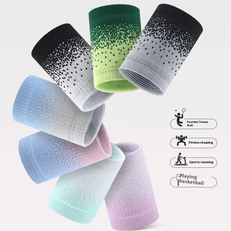 2pc Waistband High Elastic Compression Tennis Wrist Support Brace For Fitness Gym Running Basketball Wrist Wraps Protector