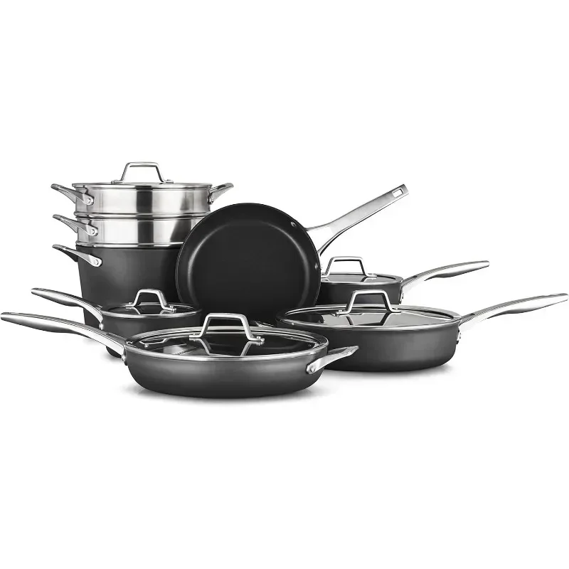 Premier Hard-Anodized Nonstick Cookware Sets Hard Anodized Non-stick Cookware Sets Cooking Pot Set Kitchen,Dining