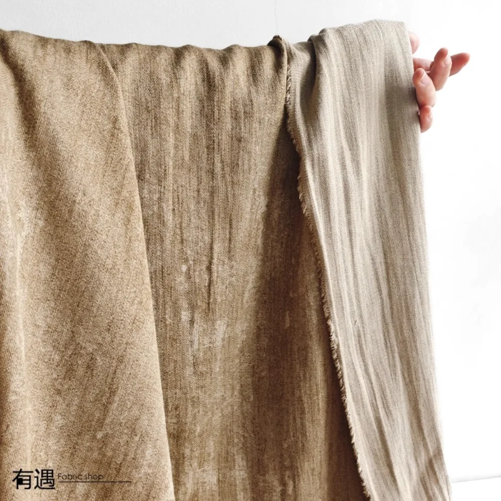 

New Chinese Retro Cotton Linen Fabric for Diy Sewing Hanfu Shirt Clothing Designer Fabrics Cloth Material By The Meter