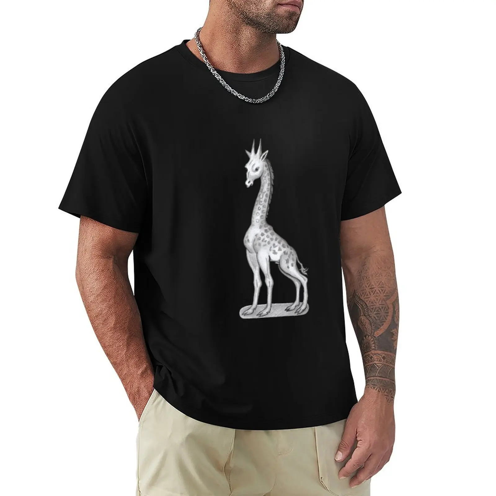 

Hieronymus Bosch Giraffe T-Shirt Stain Resistant Casual Tee