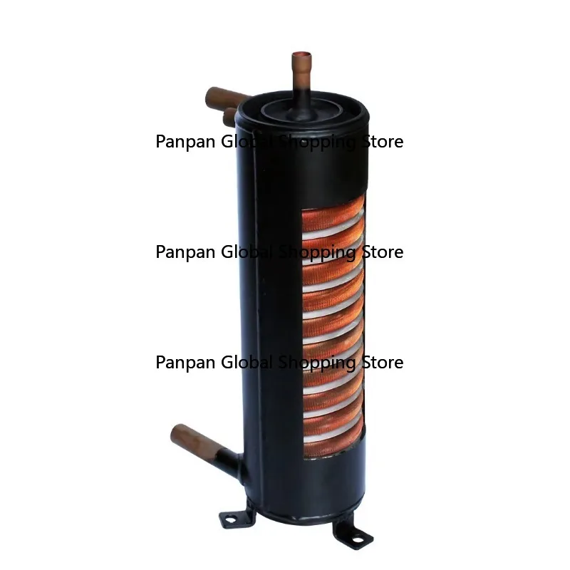 

Copper heat exchanger,r, coil, split-flow recirculation chiller cooling core component with pump tube
