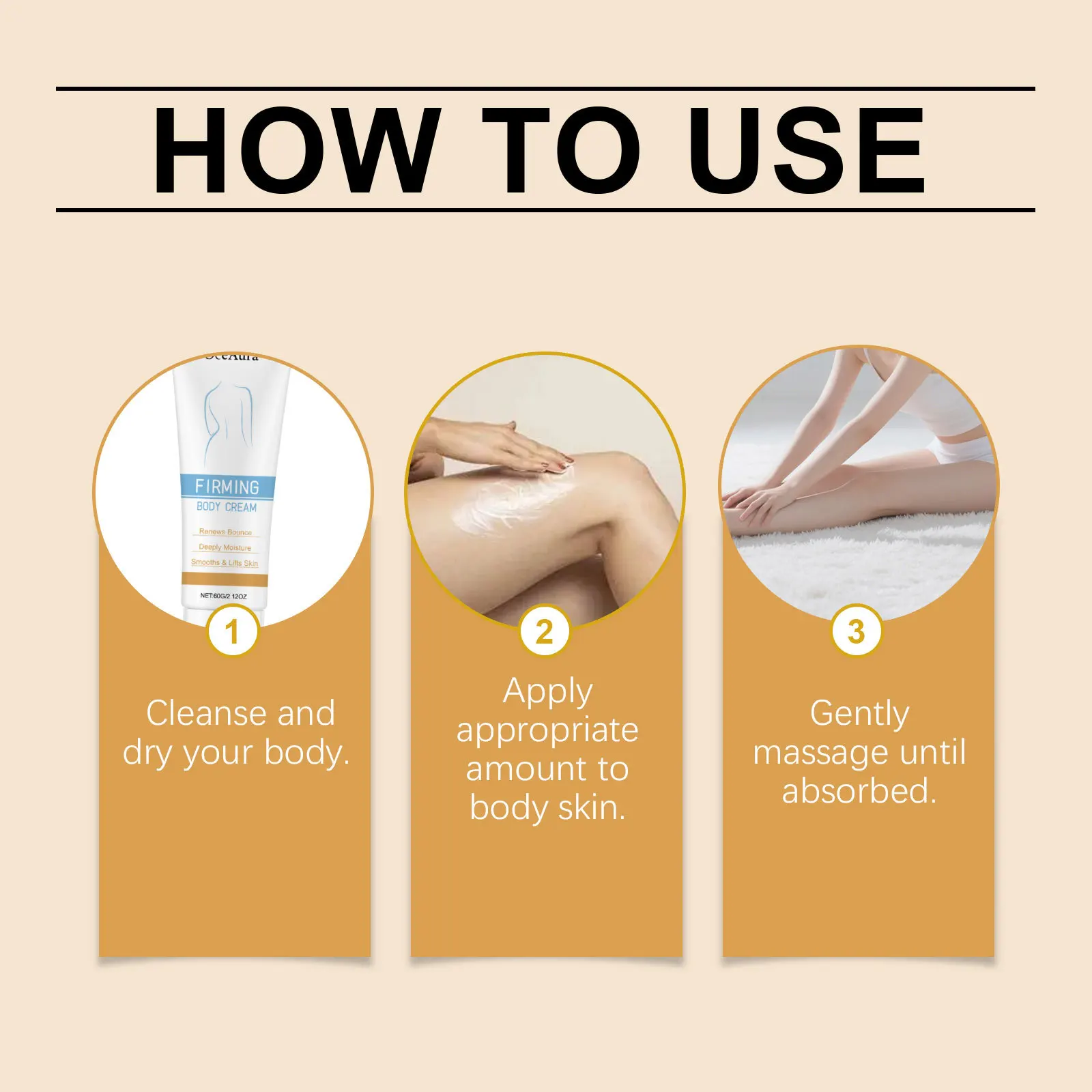 Oceaura Body Tightening Cream Improve Rough Weight Loss Lasting Brighten Epidermis Improve Skin Texture Belly Nourishing Creams