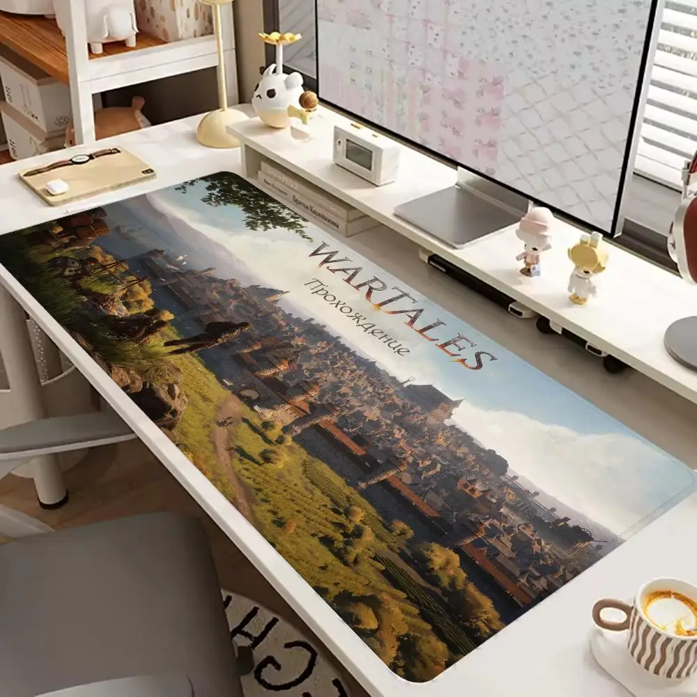 

Совершенно новый игровой коврик для мыши W_Wartales с HD-принтом, резиновый противоскользящий защитный коврик, большой размер XXL 900x400 мм, коврик для игровых принадлежностей.