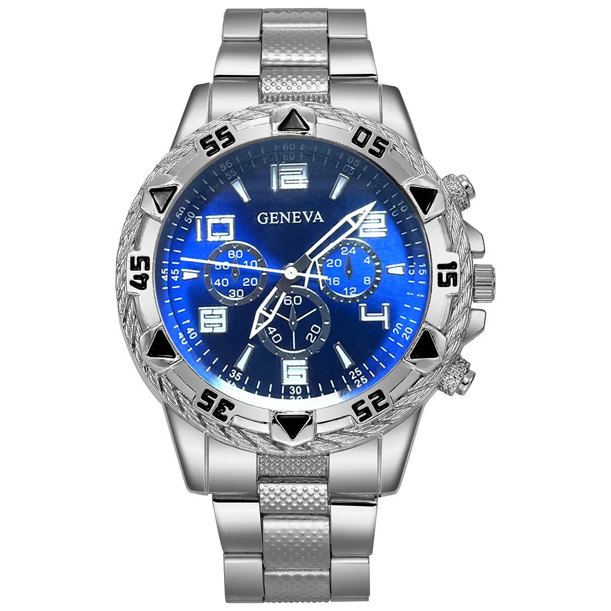 2-piece men's watch and accessories set, a perfect match suitable for both business and casual styles, no box included