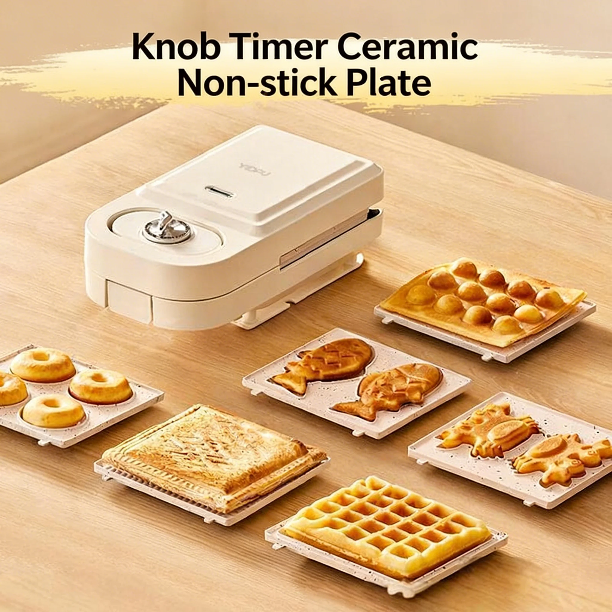 Edge Press Toast Grill New Waffle Maker Multifunctional Sandwich Breakfast Machine