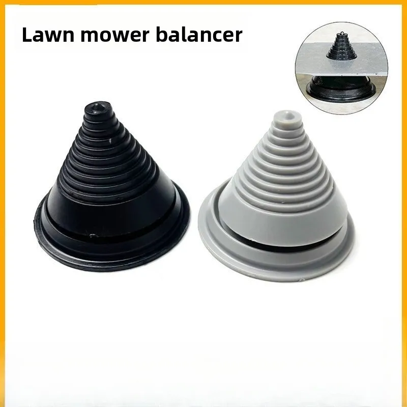Black/White Plastic Lawn Mower Blade Balancer, Universal Garden Tool Balancing Kit