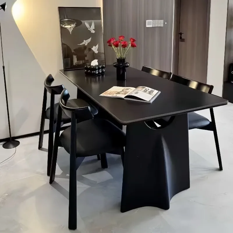 

Black Square Dining Tables Nordic Design Event Luxury Salon Dining Tables Living Room Kitchen Tavola Da Pranzo Home Furniture