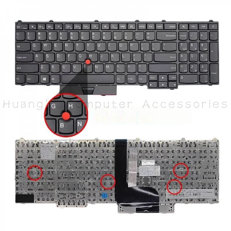 SS+Trackpoint Laptop Keyboard With/Without Backlight For ThinkPad P50 P70 P51 P71 P70S
