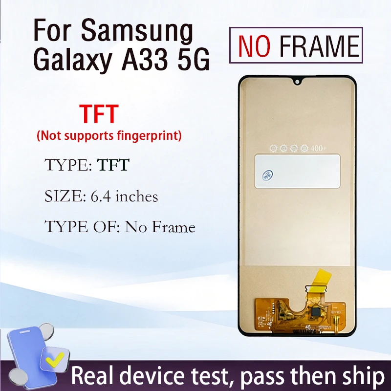 Voor Samsung Galaxy A33 5G/A3360 6.4 Inch Super AMOLED Touch Screen Digitizer Mobiele Telefoon Display Vervanging Reparatie Onderdelen