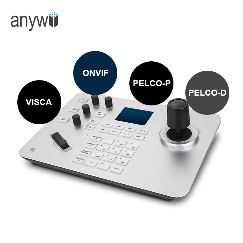 

Anywii IP POE PTZ Camera Controller RS232/485 Joystick Keyboard Controller Kit for Conference Camera Live Stream Broadcasting
