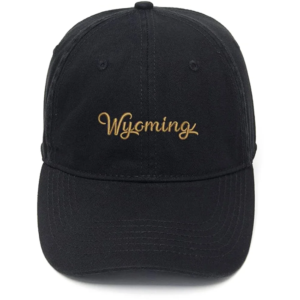 

Lyprerazy Men's Baseball Cap West Wyoming - WY Embroidery Hat Cotton Embroidered Casual Baseball Caps