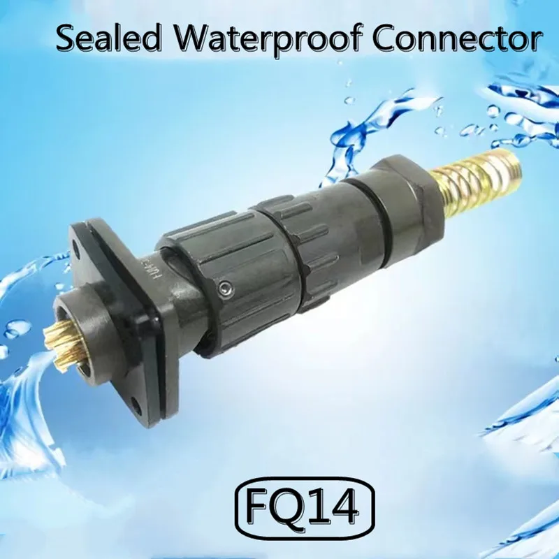 Sealed Waterproof Military Electrical Connector FQ14 Military Aviation Plug Socket FQ14 2P/3P/4P/5P/7P/9P IP67