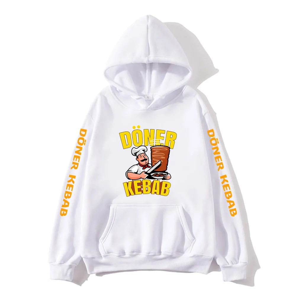 Doner Kebab Clever Child Hoodies Tasty Kebab Rotisserie Snack Protein Graphic Girls Sweatshirt Y2k Funny Boys Pullovers Clothes