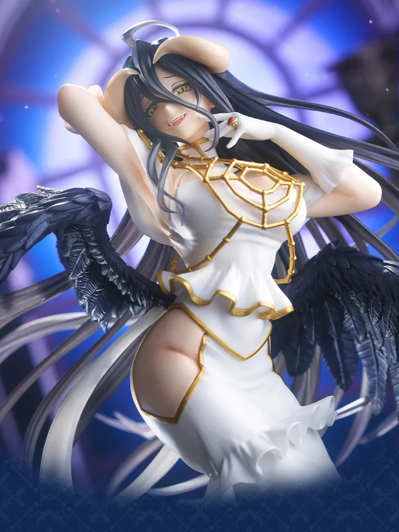 

Новая коллекционная фигурка-статуэтка Альбедо в чисто белом и черном платье, модель для декора рабочего стола, праздничный подарок для фанатов