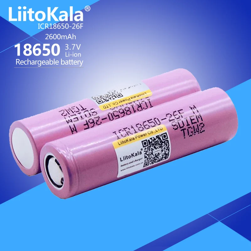 Gorąca bateria Liitokala 18650 nowa 100% oryginalna 18650 2600mAh ICR18650-26FM litowo-jonowa 3.7V akumulator 18650 bateria