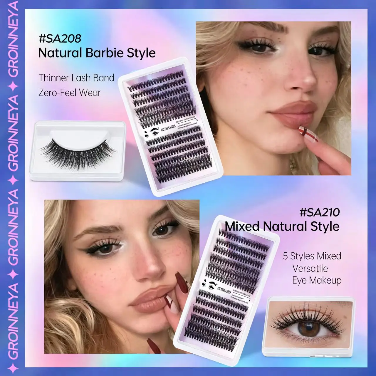 240個入り セルフスティック DIY ふわふわまつげクラスター 60D/80D/100D 太めまつげクラスター ふんわり個別まつげ 8-15mm クラスターまつげ