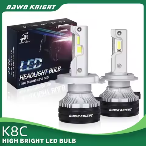 DAWNKNIGHT K8C 40W K7C H7 H4 Led Lamps 3 Copper Tube Led Headlight Bulbs For Car H1 H11 HB3 9005 HB4 9006 Plug And Play Led 12v