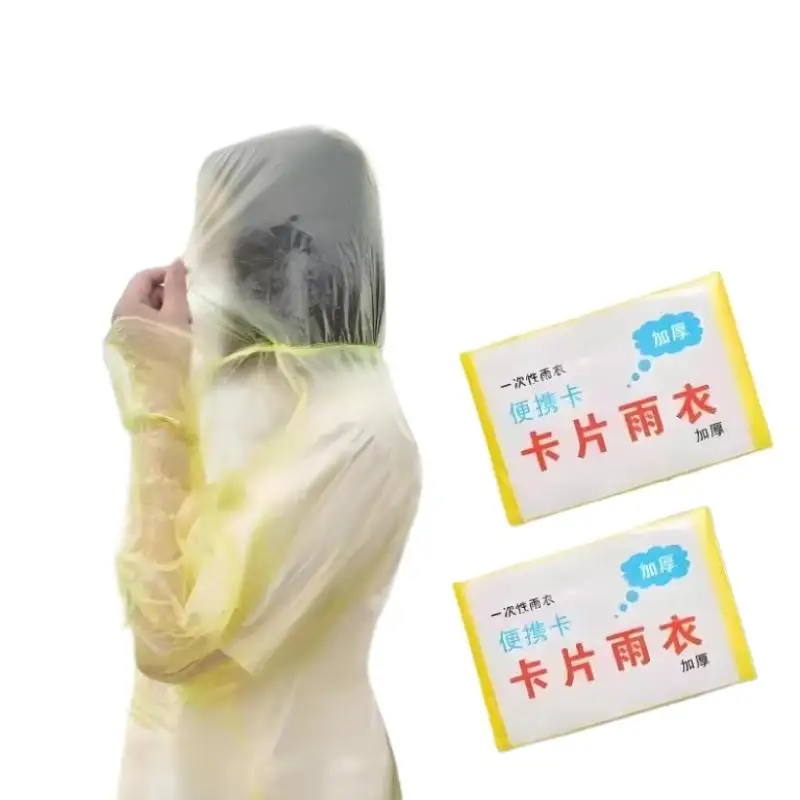 AliExpress NONE 5Pcs Portable Emergency Raincoats For Hiking, Travel, Camping, And Cycling, Outdoor Emergency Gear, Compact Durable Rainwear