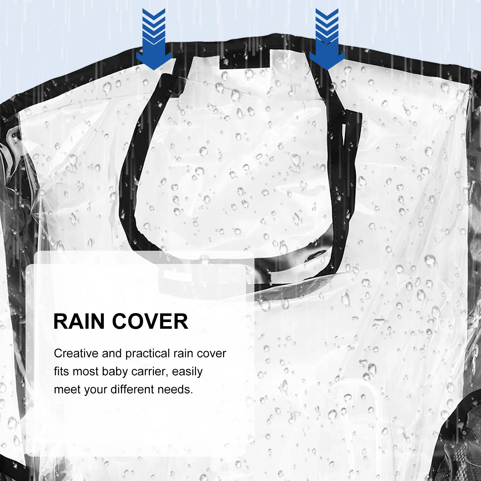 

Защитный чехол от дождя и ветра для детской коляски и автокресла, водонепроницаемый, для прогулок на улице, для малышей