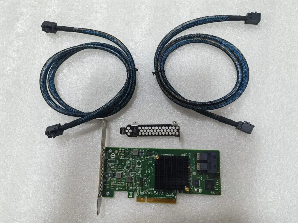 

RAID Adapter for LSI 9311-8i Internal 12G SAS PCle 3 x8 Host Bus +2pcs 8643