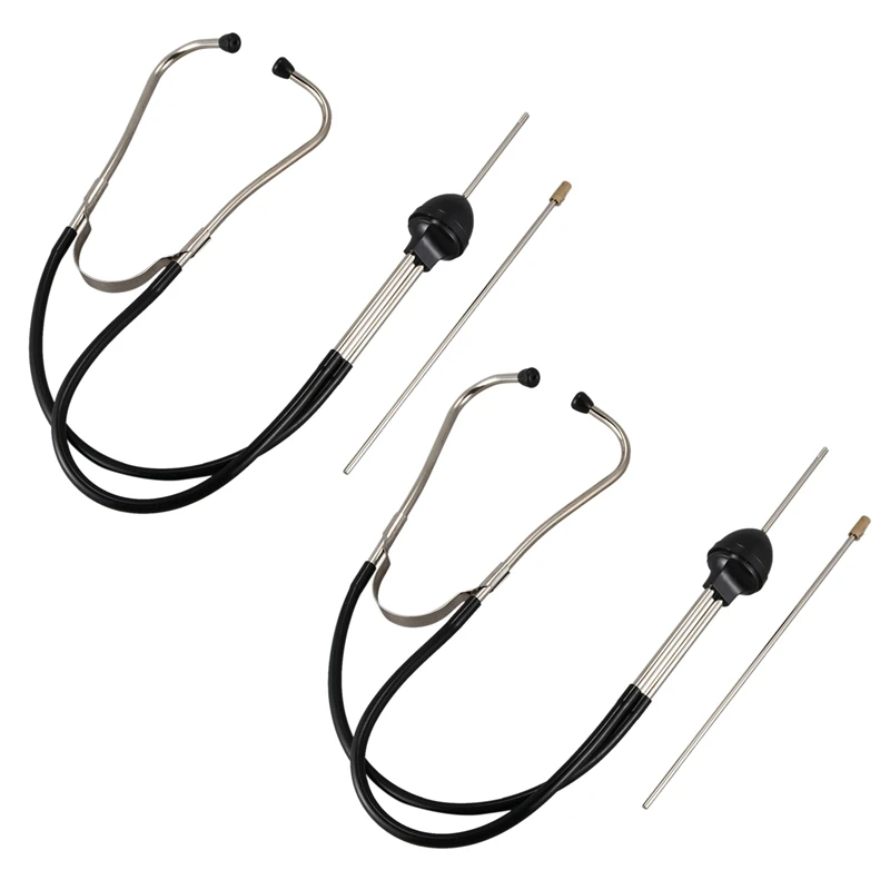 

2X Car Stethoscope Auto Mechanics Engine Cylinder Stethoscope Hearing Tool Car Engine Tester Diagnostic Tool