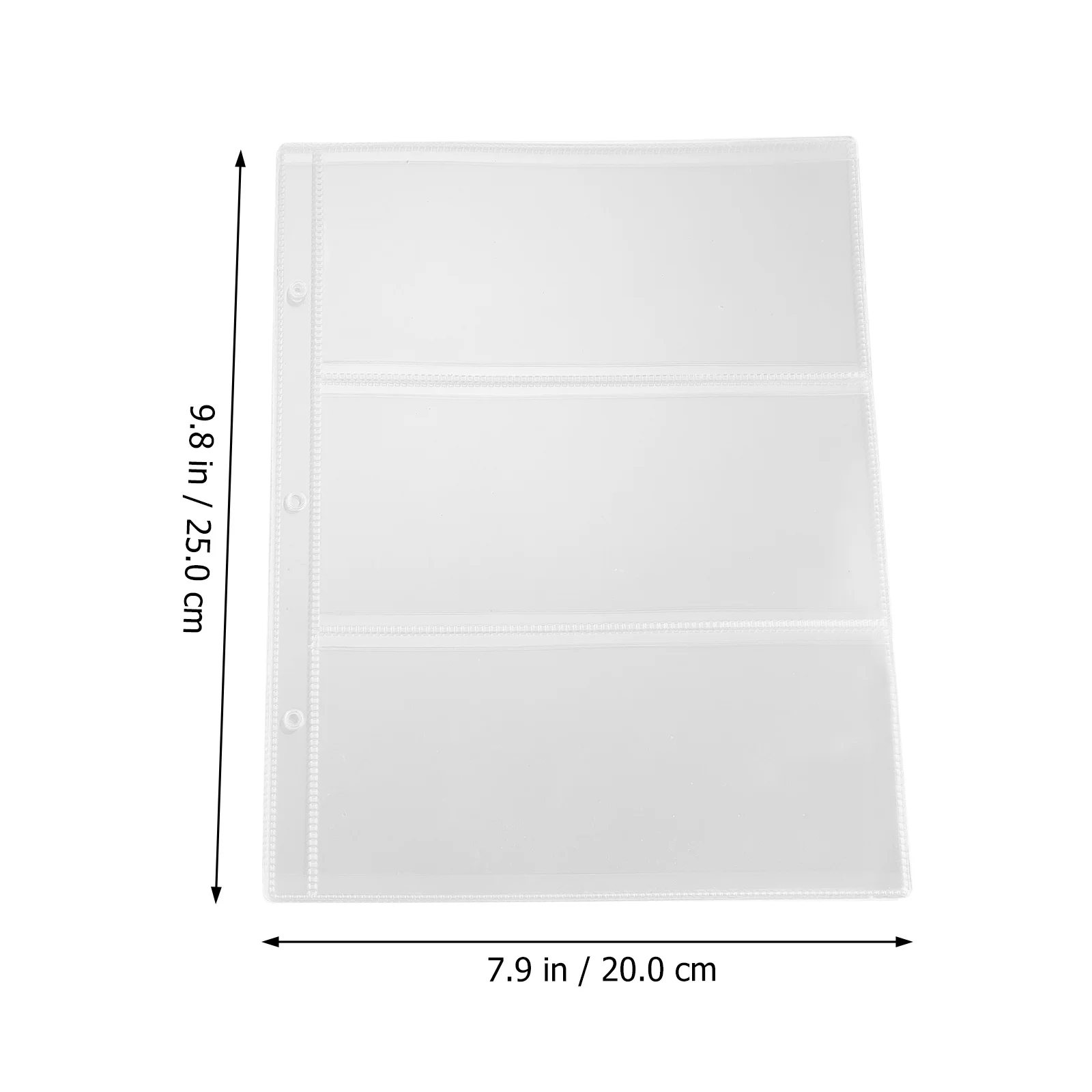 10Pcs Clear Money Holder Album Collection Sleeves for Banknotes Protector Bag Stamp Storage Pockets DIY Craft Projects