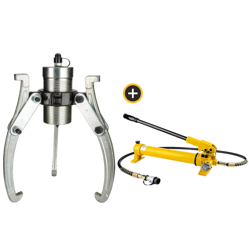 JH-50TF 50 Ton Triple Jaw Hydraulic Bearing Puller Tool for Automotive Repair Hand Pump Gear Splitter for Car Motorcycle