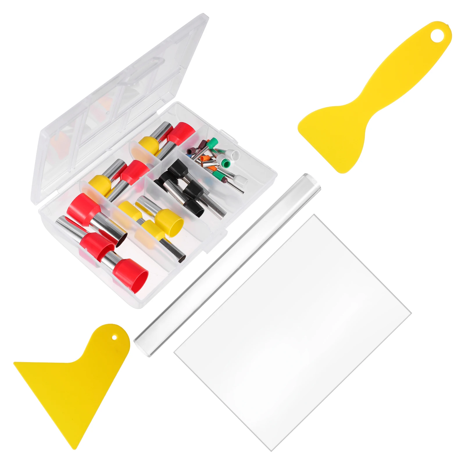 

Clay Sculpting Tool Set Acrylic Metal Plastic Clay Roller Backing Board Scraper Circle Ring Polymer Pottery Cutters