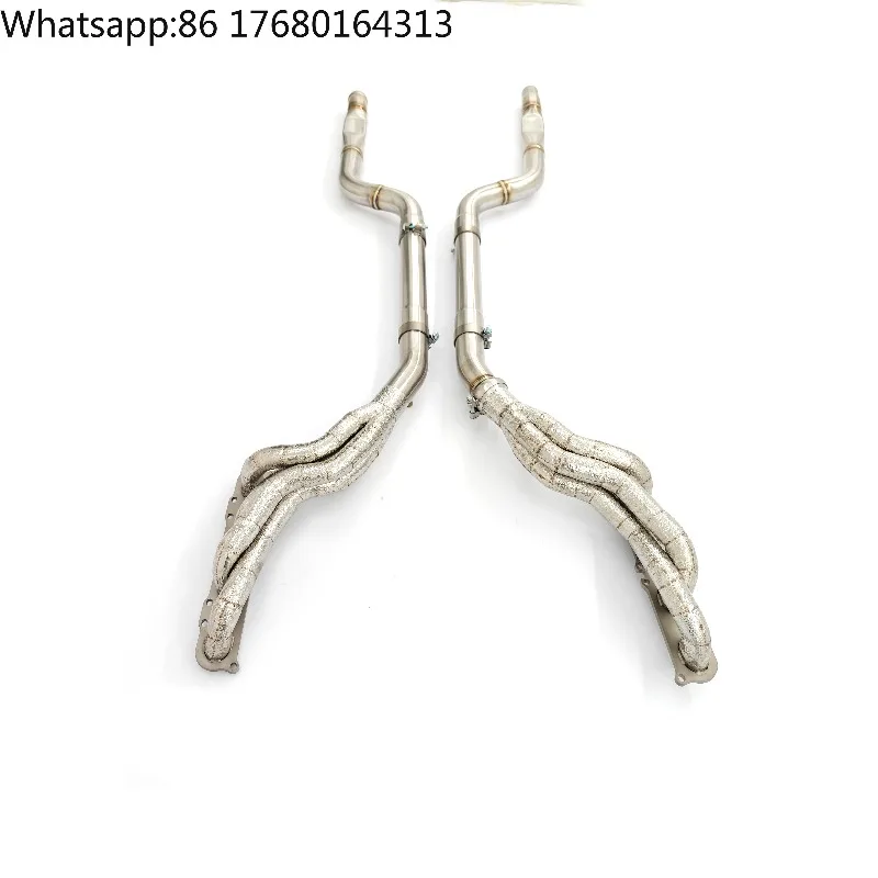 Fast Shipping CSZ C63 AMG W204 Exhaust Headers for Mercedes Benz C63 AMG W204 6.2L V8 SS304 Manifold Longtube Headers Downpipe