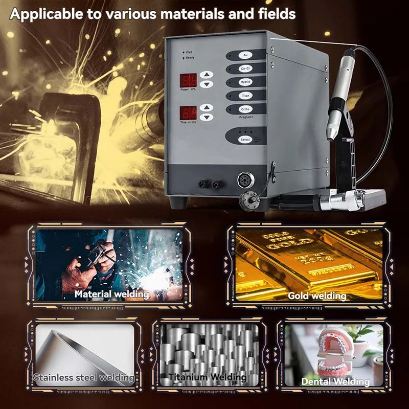 Argon Spot Welding Machine High-Power Dental Orthodontic Spot Welding Machine Titanium Metal Stainless Steel Welding