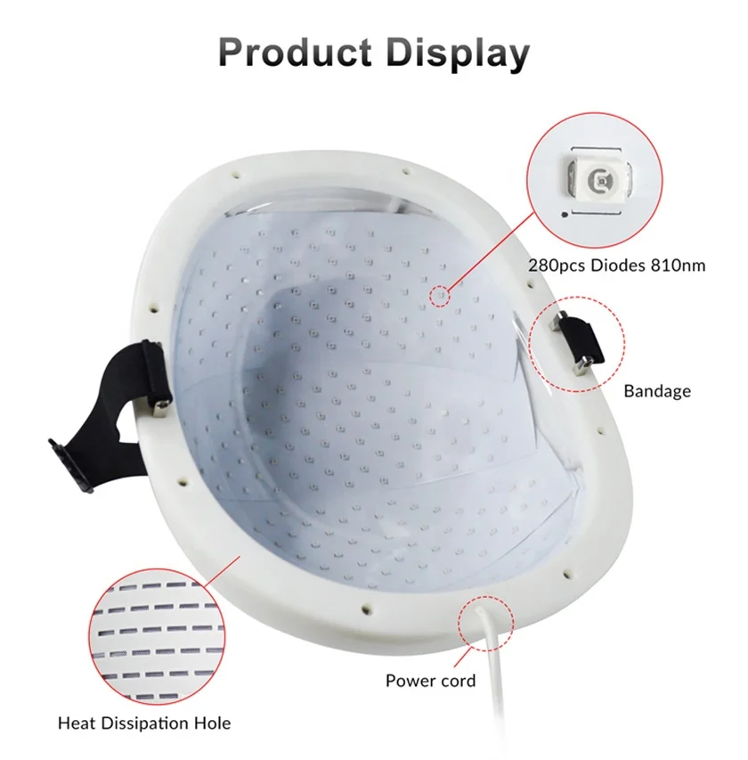 Professional  Red Light Therapy Photobiomodulation 810nm Brain Stimulation Helmet for Parkinson Stroke Recovery