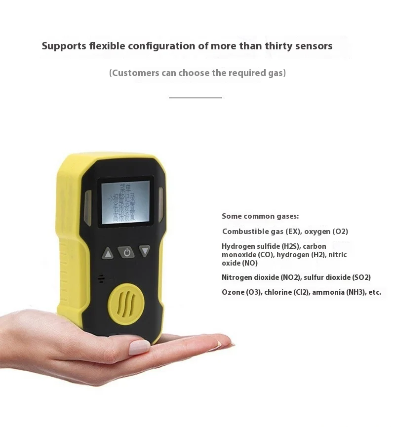 ポータブル BH-90A ハンドヘルドガス分析器 H2S 硫化水素 O2 酸素濃縮器検出器 0-100ppm アンモニアメーターガス分析器