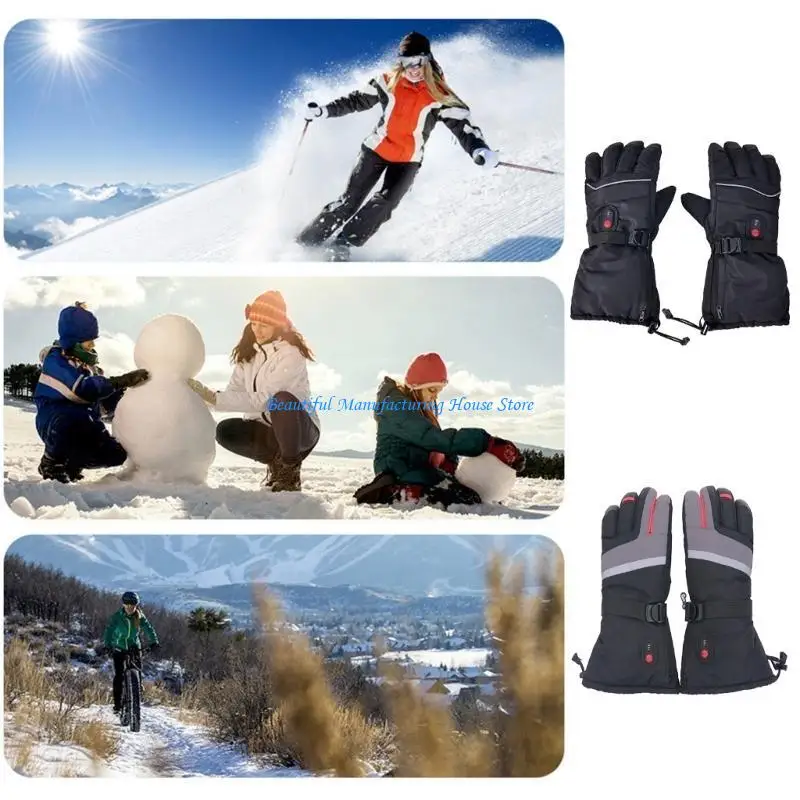 

E56A Heating Thermal Gloves Battery Power Heated Gloves Hand Warmer for Outdoor Sport