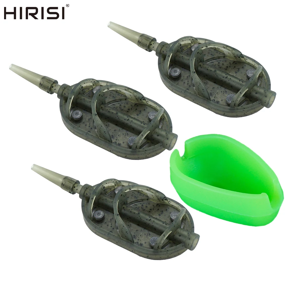 Hirisi Carp Fishing Method Feeder Cage 30g/40g/50g/60g QuickRelease Bait Cage Basket Bait Fishing Tackle Accessories