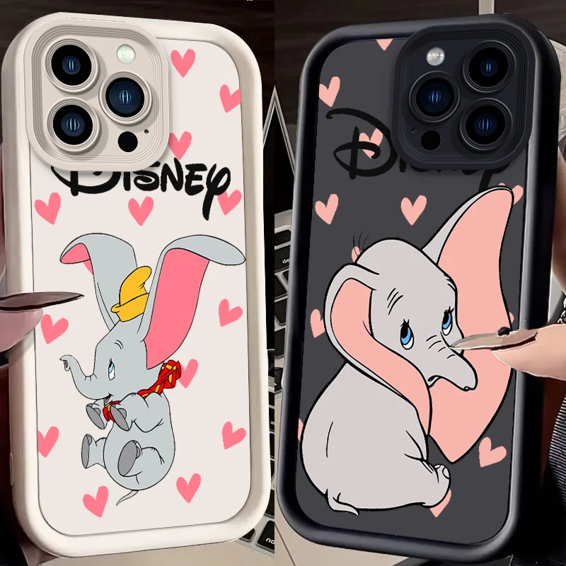 

Dumbo Cute Cartoon Disney Eye Ladder For Apple iPhone 15 14 13 12 11 XS XR X Pro Max Plus TPU Phone Case