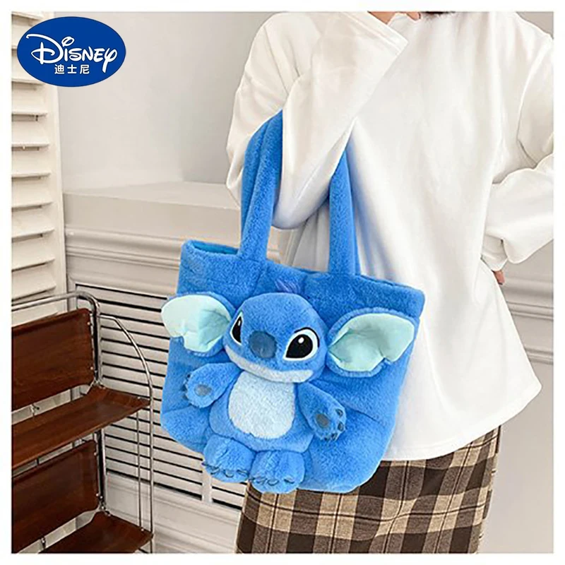 ディズニーぬいぐるみハンドバッグ 4 色ロッツォ & スティッチかわいいメッセンジャーバッグガールトートバッグアニメぬいぐるみぬいぐるみソフトバッグガールフレンド用