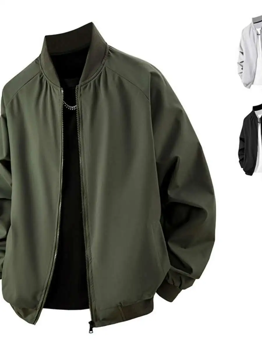 

Loose Men's Baseball Jaet Spring Autumn Trendy Color Casual Flight Jaet Couple's Match All-Match Jaet