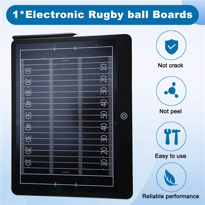ABYM Magnetic Electronic Rugby Ball Boards Portable Erasable Rugby Ball Board Rugby Ball Part
