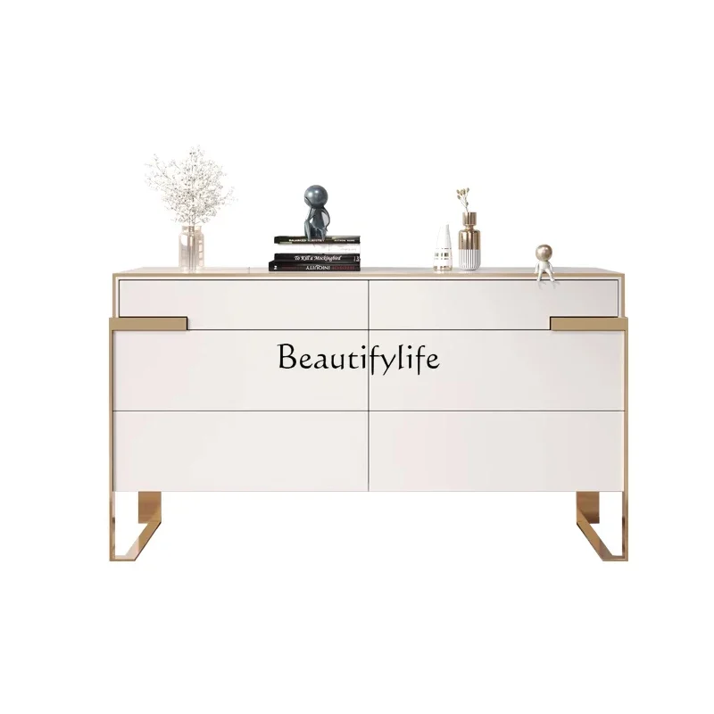 

ld 30 Italian light luxury bedroom TV cabinet partition entrance light luxury dining side cabinet storage