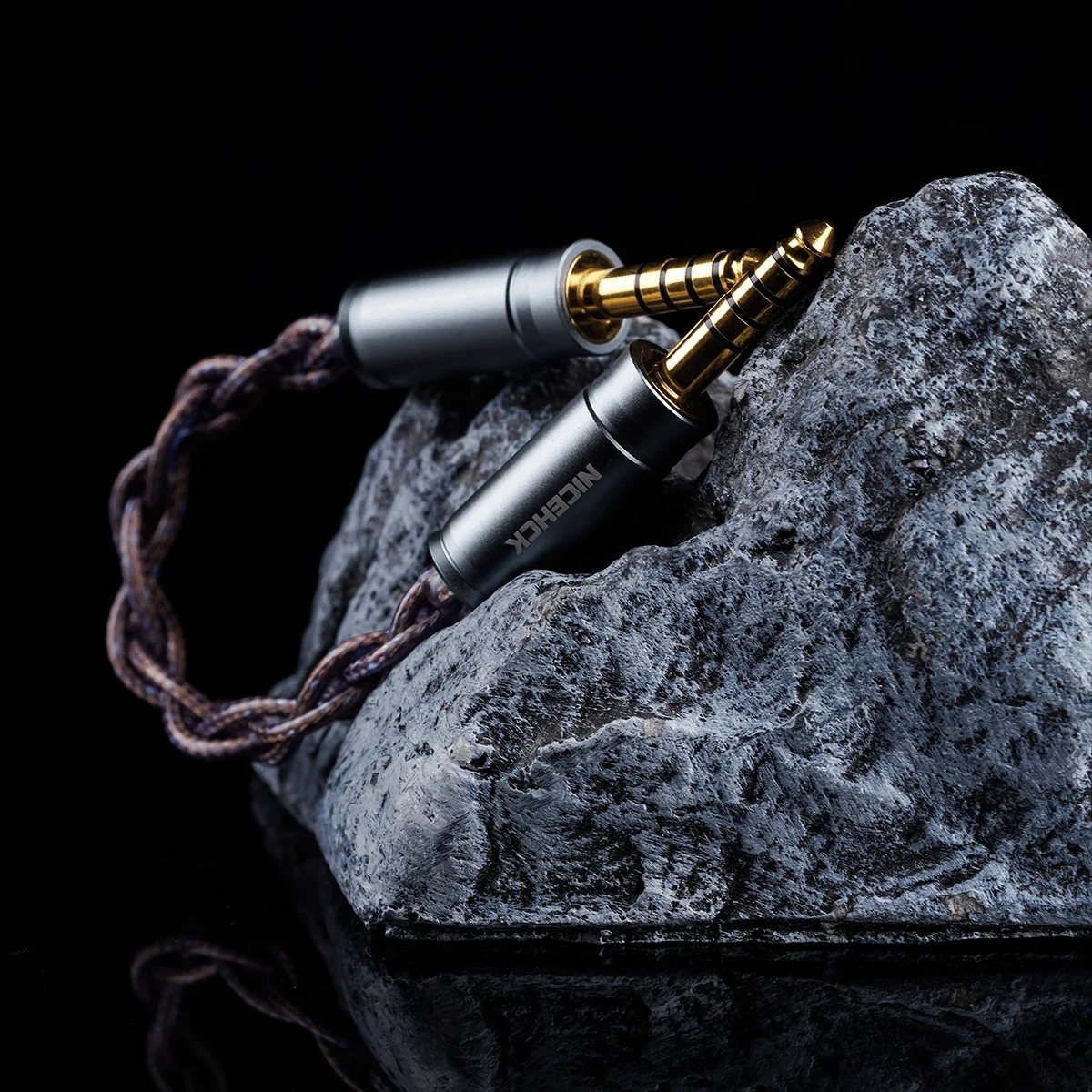 NICEHCK CometMini Audio IC Cable 8N Conductor de alta pureza Actualización de auriculares 17,5AWG Cable chapado en oro OFC 4,4 mm Enchufes equilibrados