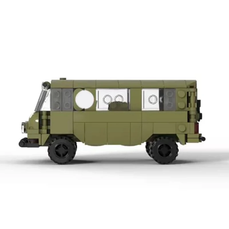 UAZ-452 Military Utility Vehicle Model MOC Building Bricks War Equipment Modular Technology Gift Holiday Assemble Toy Ideal Gift