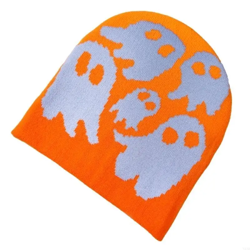 y5jd القوطية للجنسين قبعات الهالوين هدية دافئة ناعم ذي حياكة