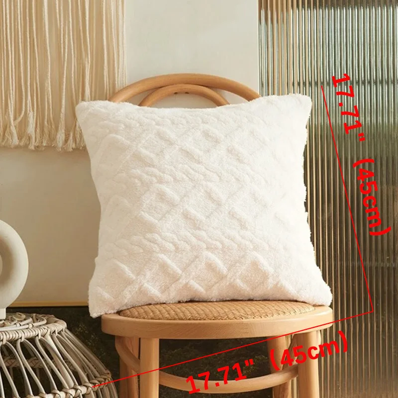 1pcs Solid Jacquard Stuffed And Geometrial Pattern Cushion Cover Piliow With High Quality For Sofa And Bed Without Insert