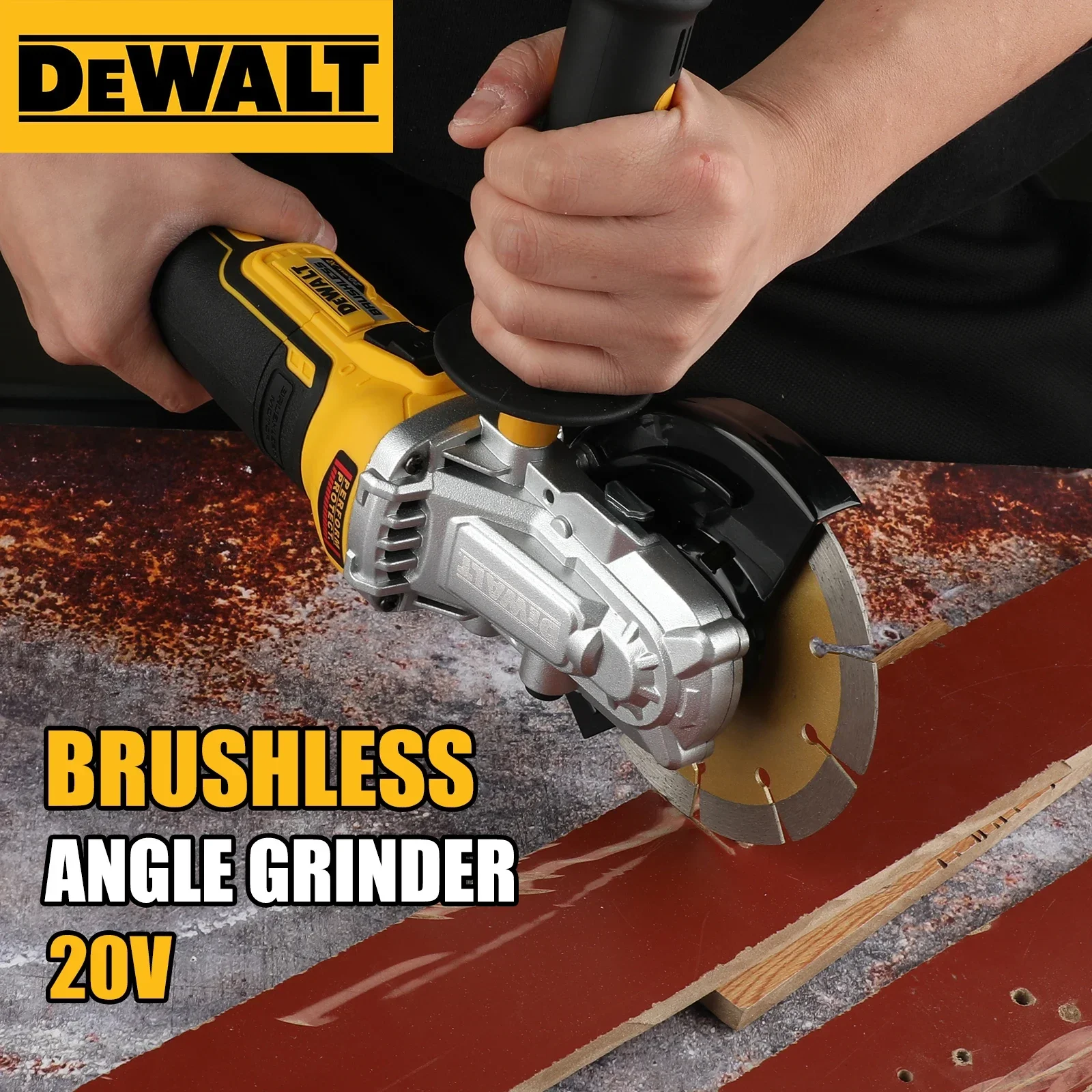 

Dewalt DCG405FN 125mm Brushless Cordless Angle Grinder 9000RPM Grinding Cutting Polishing Tool Compatible With Lithium Battery