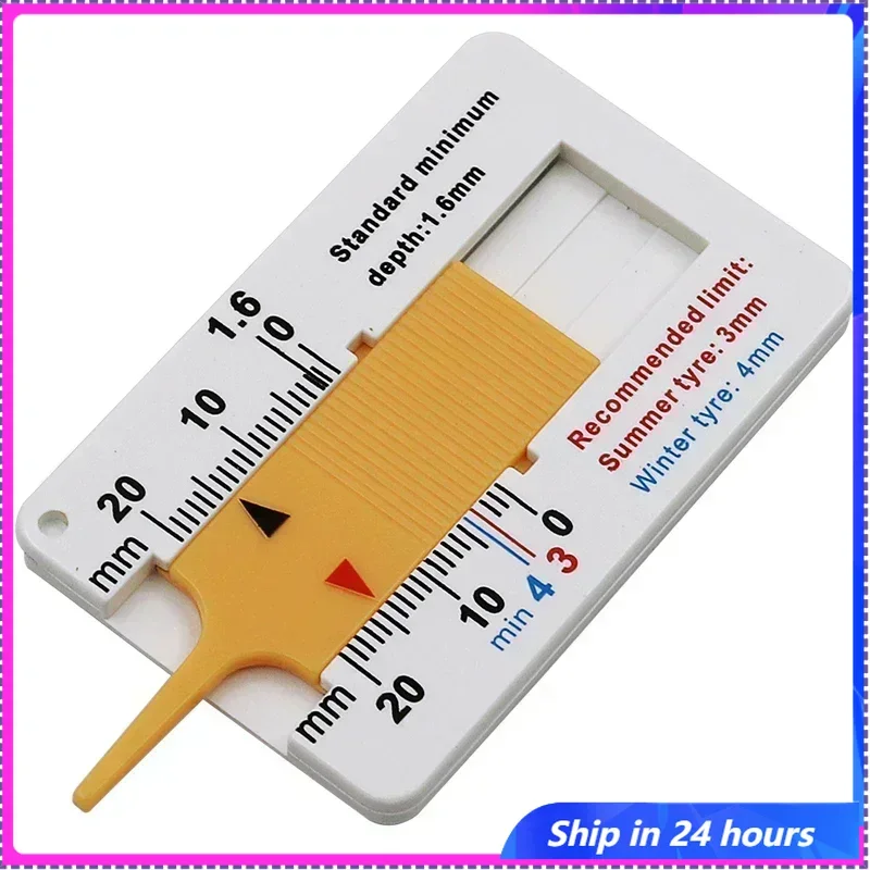 

Digital Tire Tread Depth Gauge Car Tyre Measurer Tool Brake Pad Shoe Monitoring System Thickness Caliper Gauge for Vehicle Maint