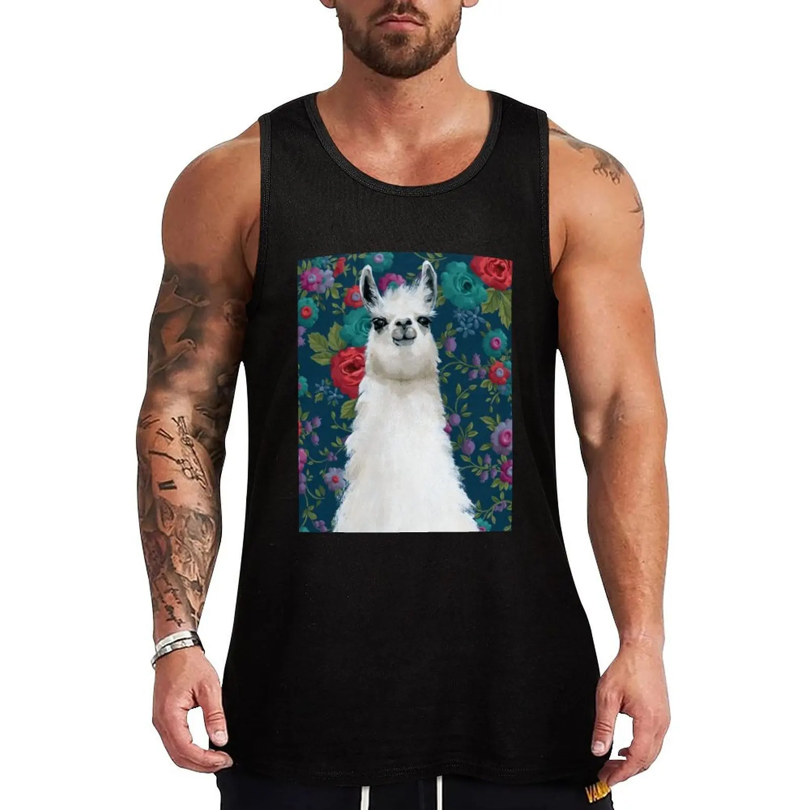 Garden Llama Tank Top Vest running shirt underwear