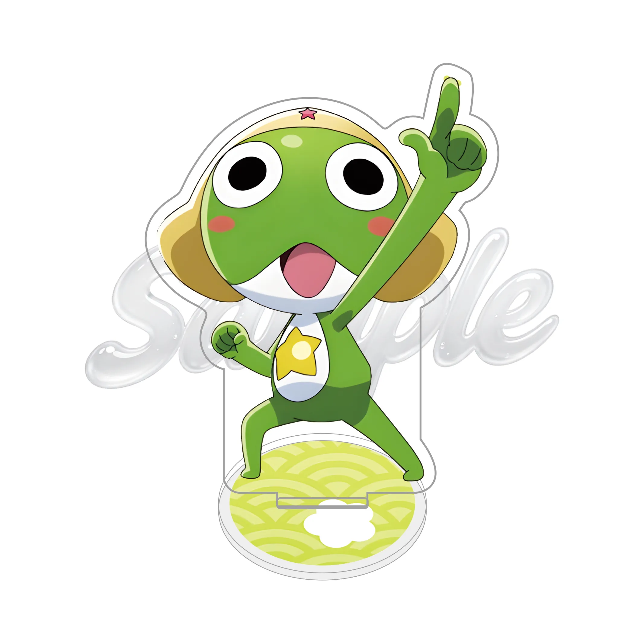 Anime Keroro Gunsou 10cm Acrylic Stand Giroro/Kururu Tabletop Decorations Accessories Decor Gifts Exquisite Products Keychain