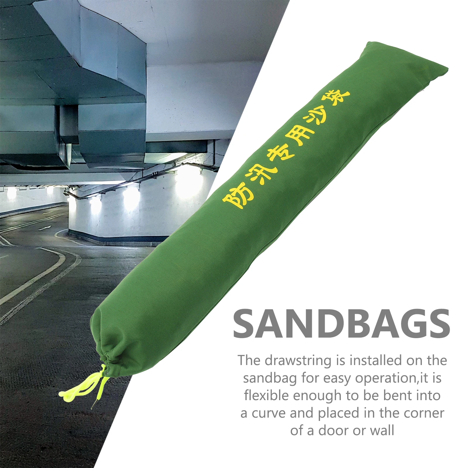 Flood Control Sandbags Water for Flooding Long Canvas Protection Barrier Prevention Sha Tiao