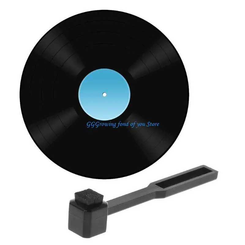 

H9EB Record Player Needle Dust Remover 10ml Anti-static Cleaner Brush Cleaning Brush